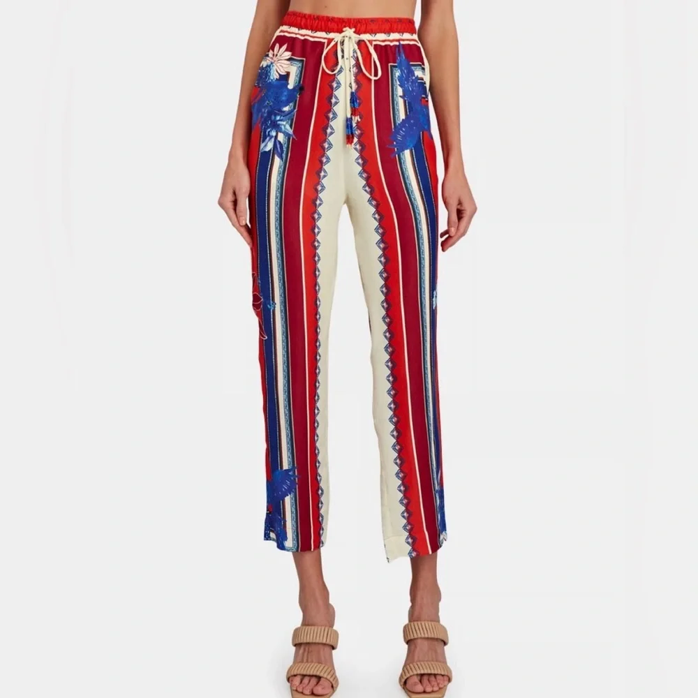 FARM Rio Macaw Scarf Pants NWT Size M - Picture 1 of 6